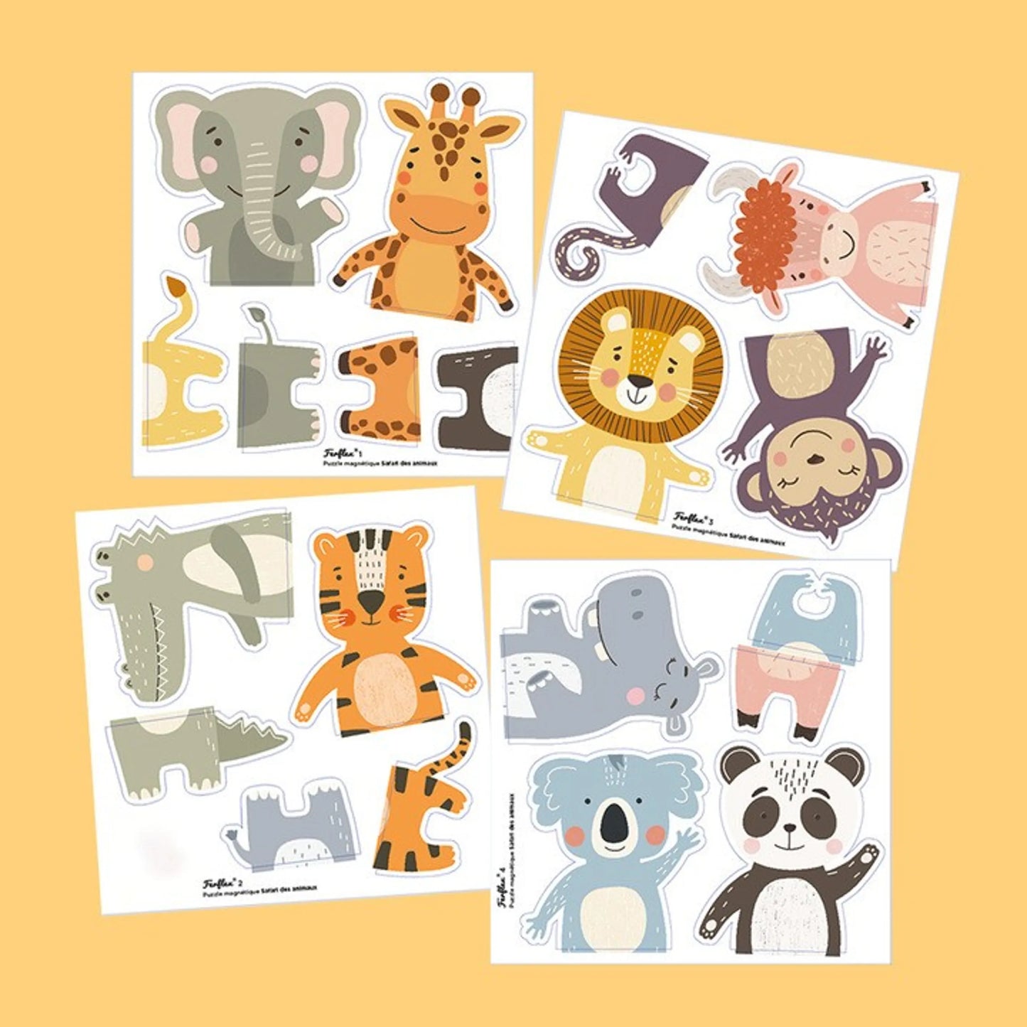 FERFLEX® Magnetic Stickers - FRIENDLY ANIMALS