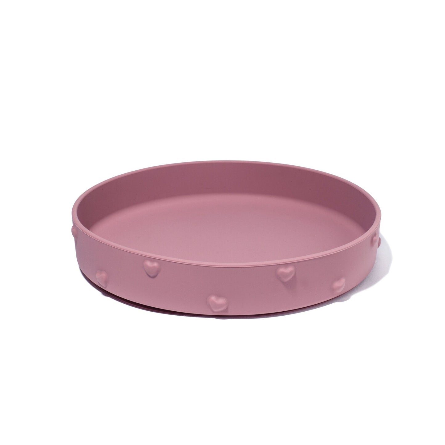 SOINA Silikonski krožnik 3D srce (Rosa antico)