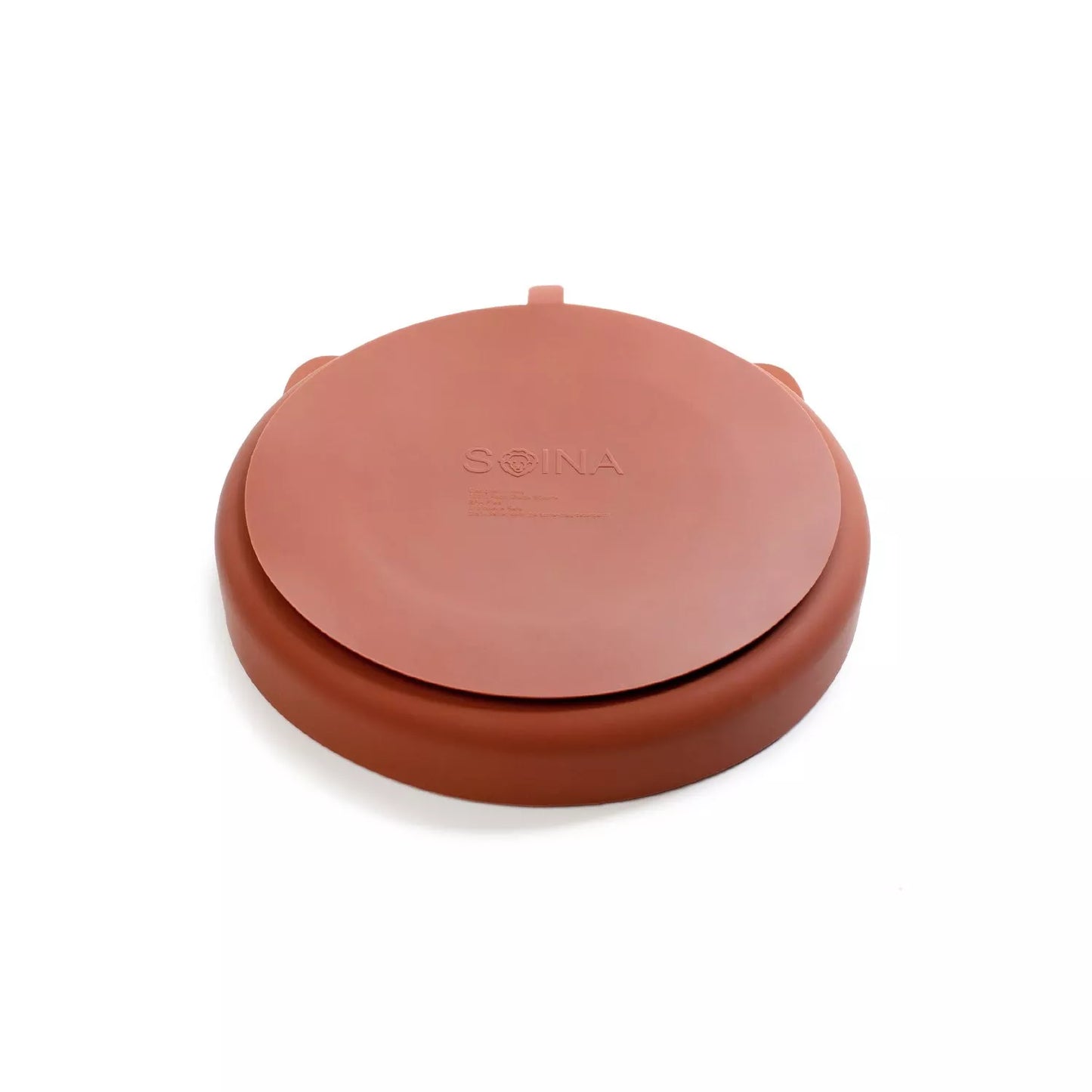 SOINA Silikonteller mit Vakuumboden (Kastanie)