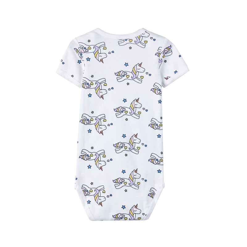 NAME IT baby bodysuits for girls Unicorn - 3 pieces